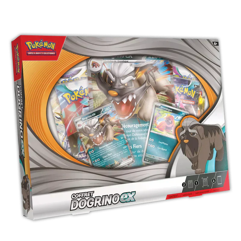 Jeu de cartes Pokémon - Coffret Dogrino ex (scellé)