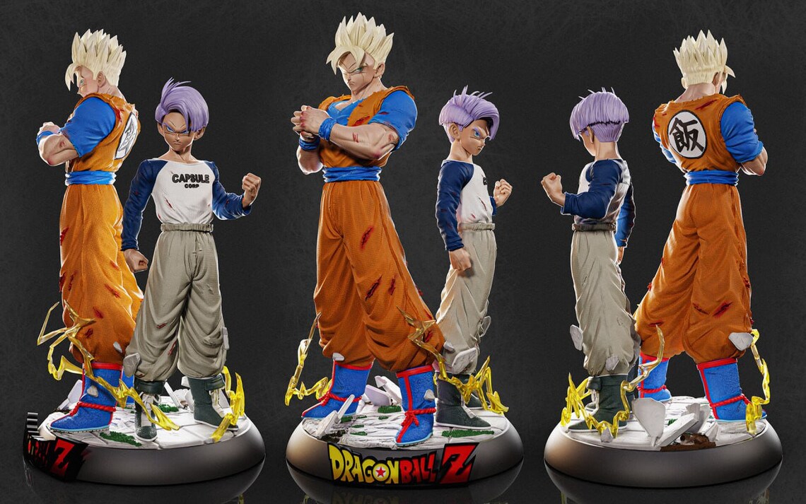 Figurine Dragon Ball - Gohan & Trunks du futur