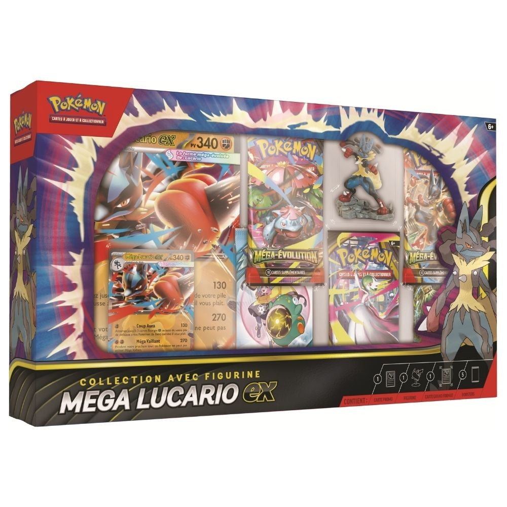 Jeu de cartes Pokémon - [SCELLE] Collection avec figurine Méga-Lucario-ex