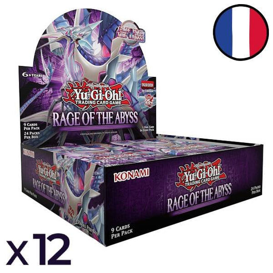 Jeu de cartes Yu-Gi-Oh! - 12 Boites de 24 Boosters Rage des Abysses
