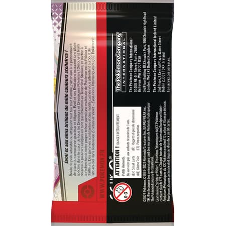 Jeu  de cartes Pokémon - Bundle de 6 boosters - Écarlate et Violet - Évolutions Prismatiques EV08.5 (scellé)