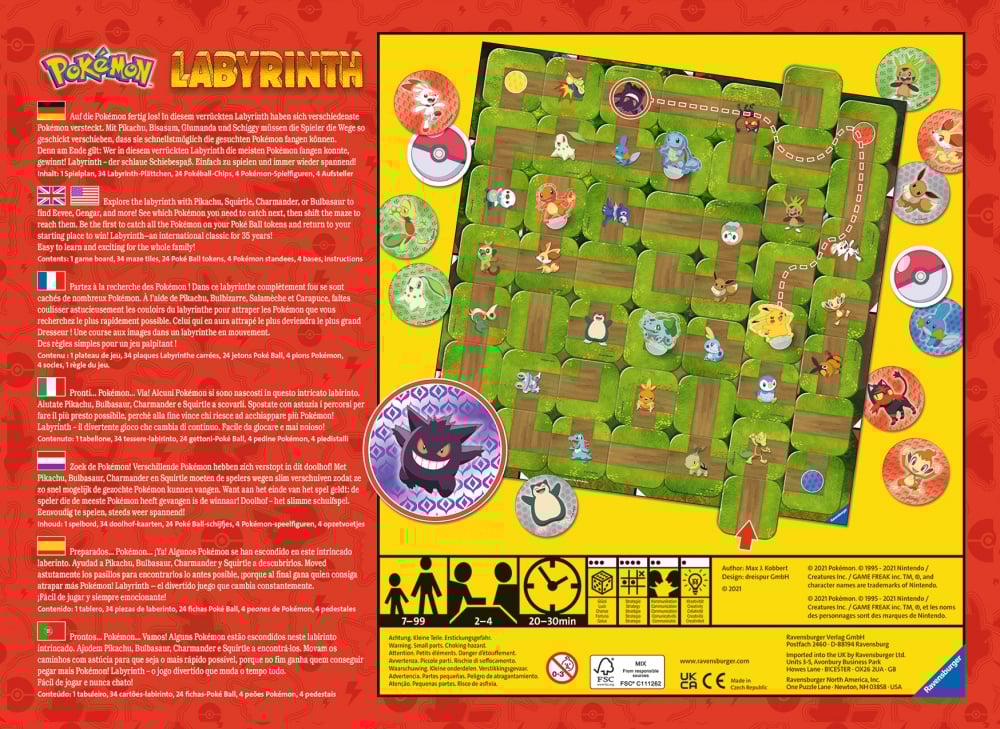 Jeu de société Pokémon - Labyrinth