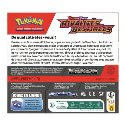 Jeu de cartes Pokémon : Display 36 Boosters – Écarlate et Violet : Rivalités Destinées (EV10) – FR