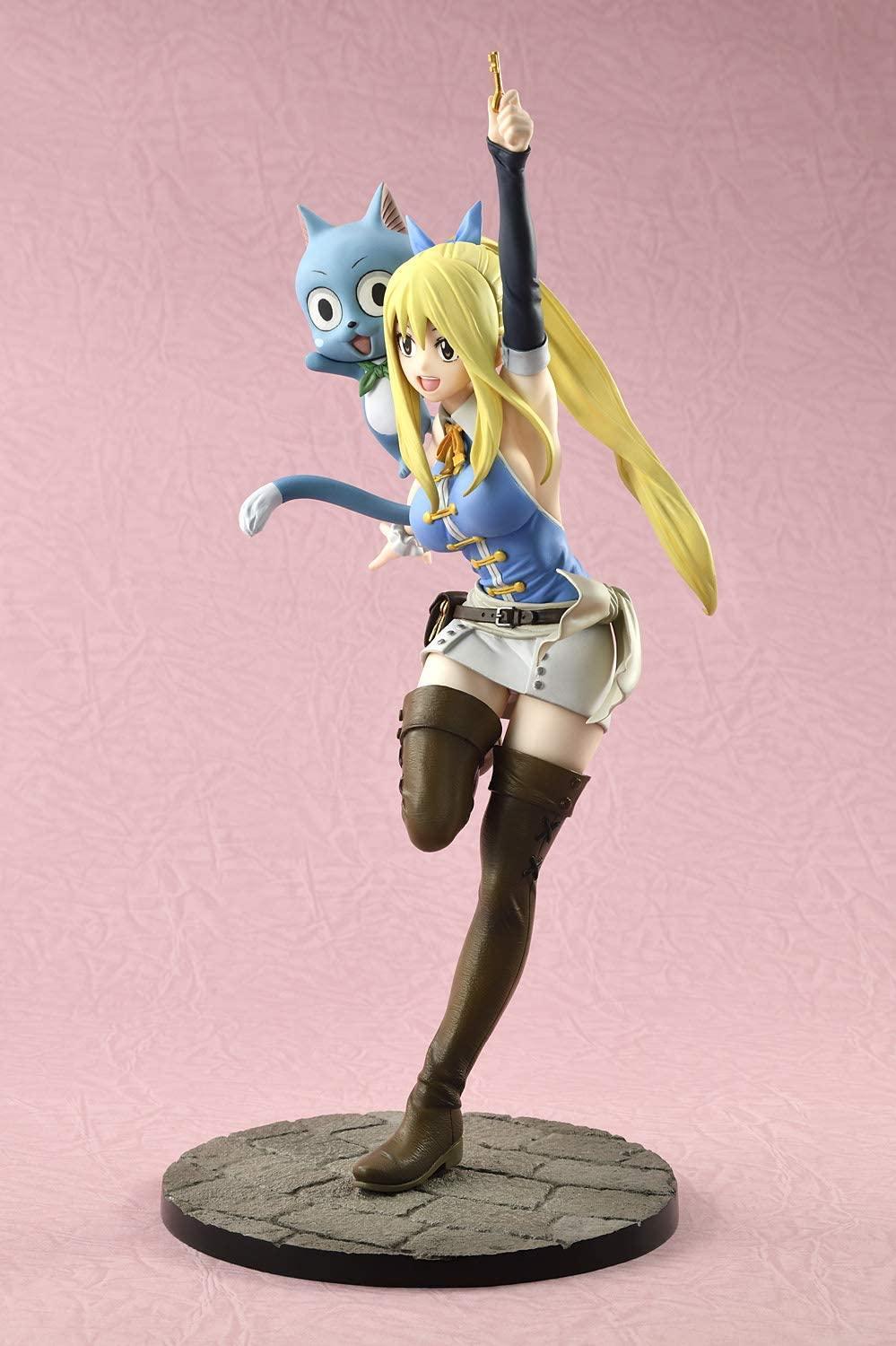 Figurine Fairy Tail - Lucy Heartfilia & Happy - Anime Town
