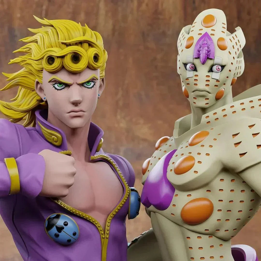 Figurine JoJo's Bizarre Adventure - Giorno Giovanna Gold & Experience Requiem - Anime Town