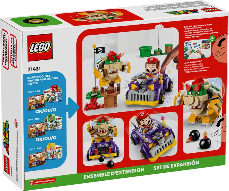 Lego Super Mario - Ensemble d'extension Bolide de Bowser