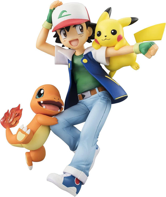 Figurine Pokémon - Salamèche, Sacha et Pikachu - Anime Town