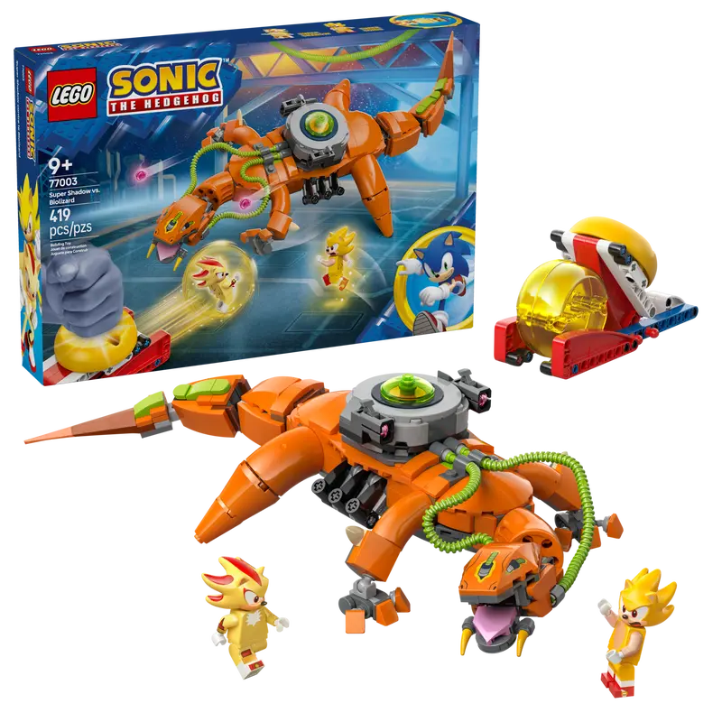 Lego Sonic the Hedgehog™ - super shadow vs biolizard