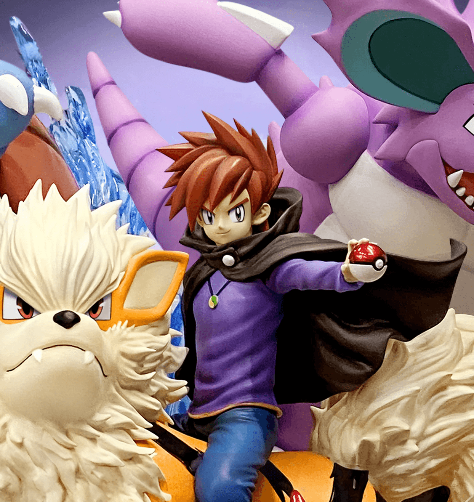 Figurine Pokémon - Blue et ses pokémon - Anime Town