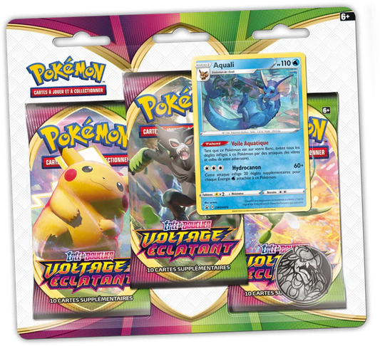 Jeu de carte Pokémon - Tripack EB04 - Voltage Eclatant (scellé)