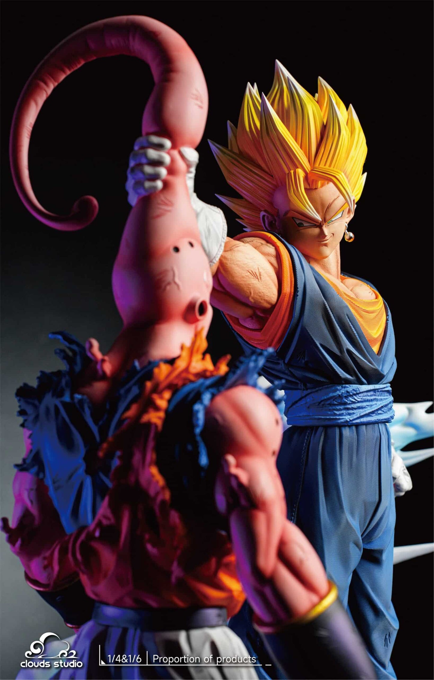 Figurine Dragon Ball - Vegetto Super Saiyan vs Buu