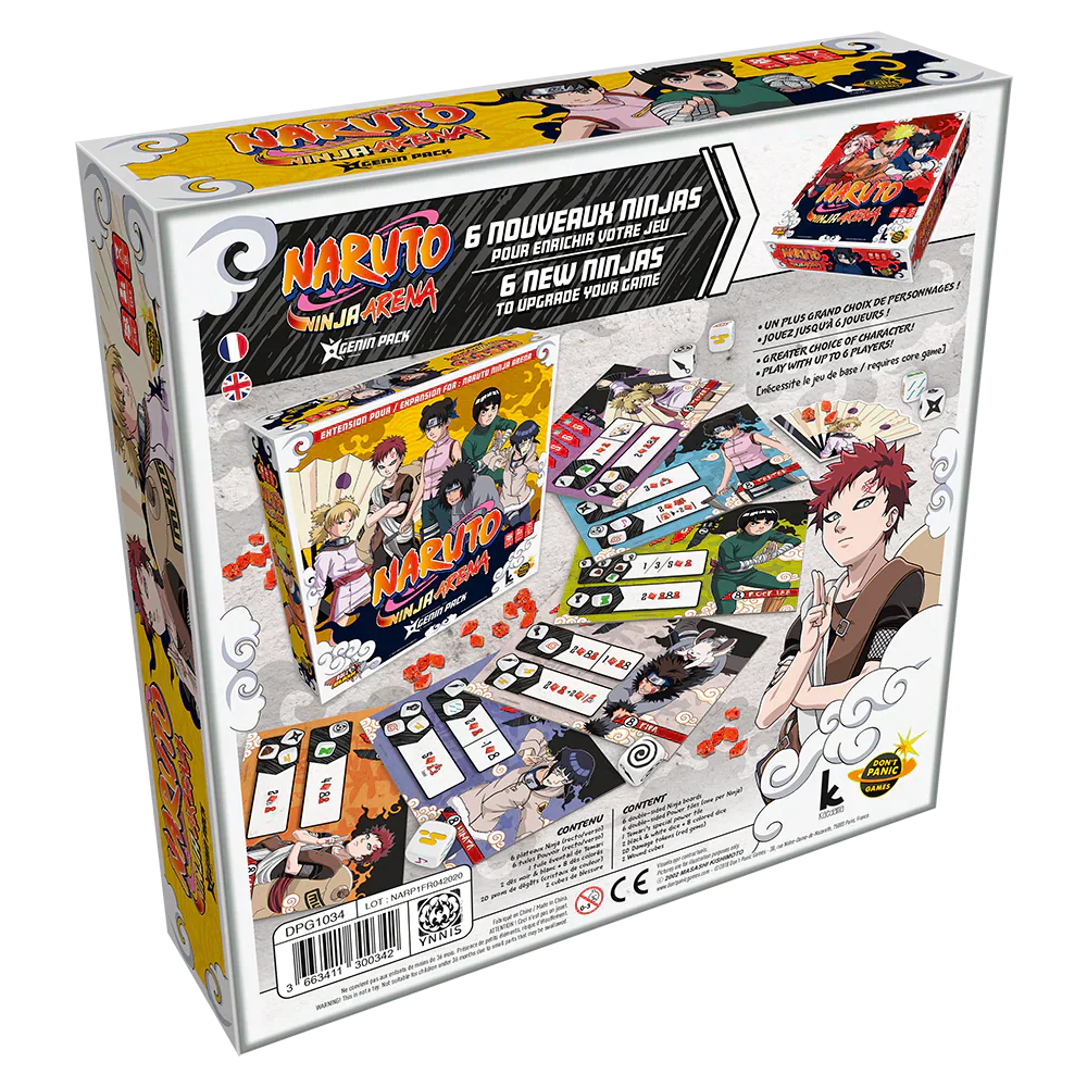 Jeu de société Naruto - Ninja Arena Genin Pack extension