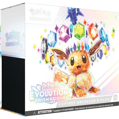 Jeu de cartes Pokémon - Coffret Dresseur d'Elite / ETB - Écarlate et Violet - Évolutions Prismatiques EV08.5 (scellé)