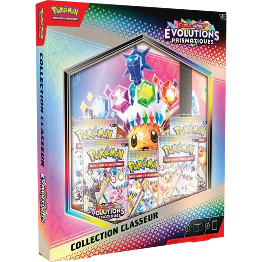Jeu de cartes Pokémon - Coffret Collection Classeur - Écarlate et Violet - Évolutions Prismatiques EV08.5 (scellé)