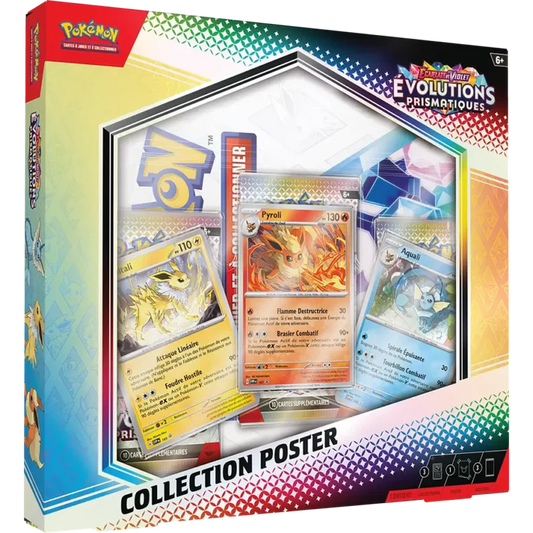 Jeu de cartes Pokémon  - Coffret Collection Poster - Écarlate et Violet - Évolutions Prismatiques EV08.5 (scellé)