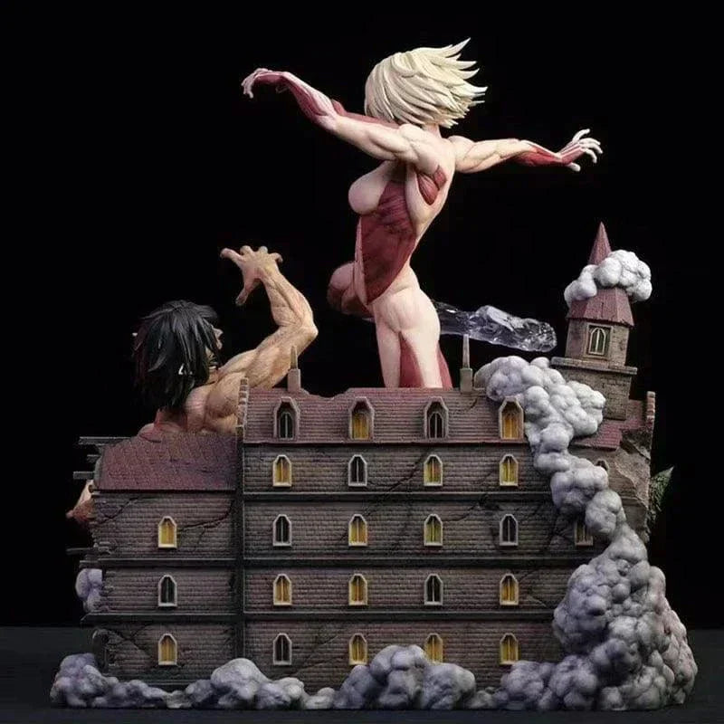 Figurine Attaque des Titans - Titan Féminin vs Titan Assaillant - Anime Town