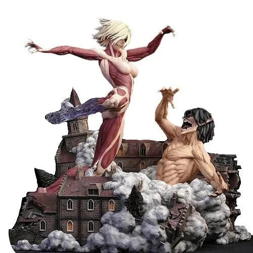 Figurine Attaque des Titans - Titan Féminin vs Titan Assaillant - Anime Town
