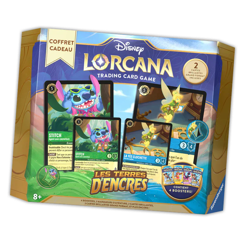 Jeu de cartes Lorcana - Coffret cadeau - Les Terres d'Encres (scellé)