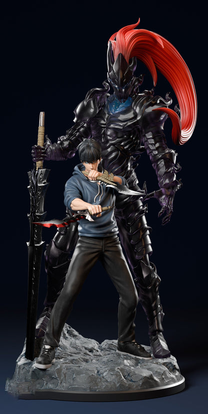 Figurine Solo Leveling - Sung Jin Woo & Igris