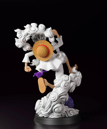 Figurine One Piece - Luffy Gear 5 Pose Iconique de Nikka