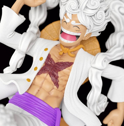 Figurine One Piece - Luffy Gear 5 Pose Iconique de Nikka