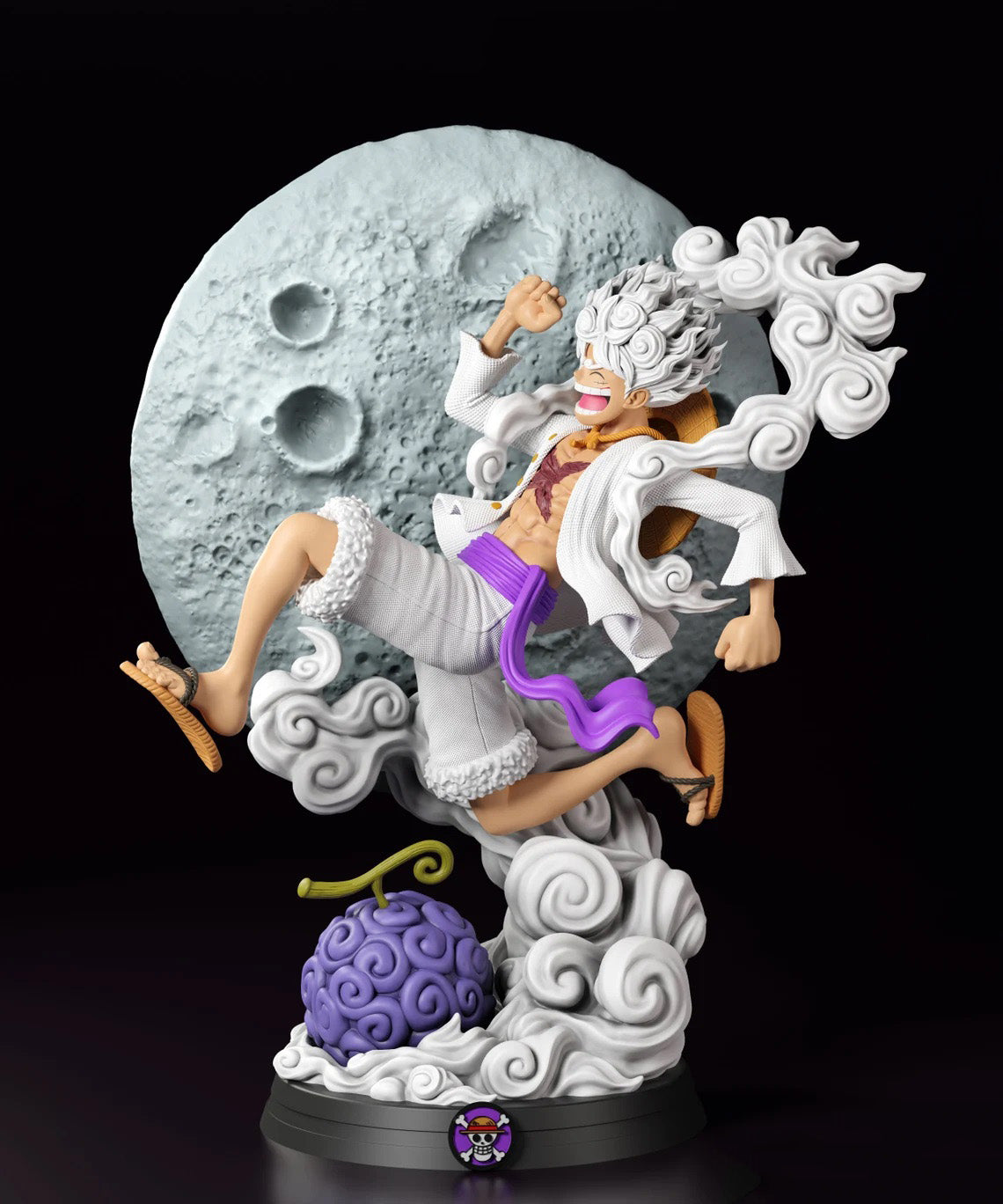 Figurine One Piece - Luffy Gear 5 Pose Iconique de Nikka