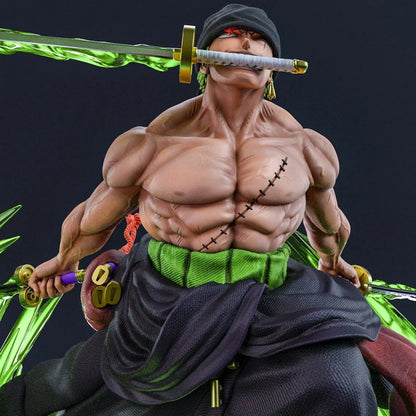 Figurine One Piece - Roronoa Zoro – Le Maître des Trois Sabres en Pleine Action !
