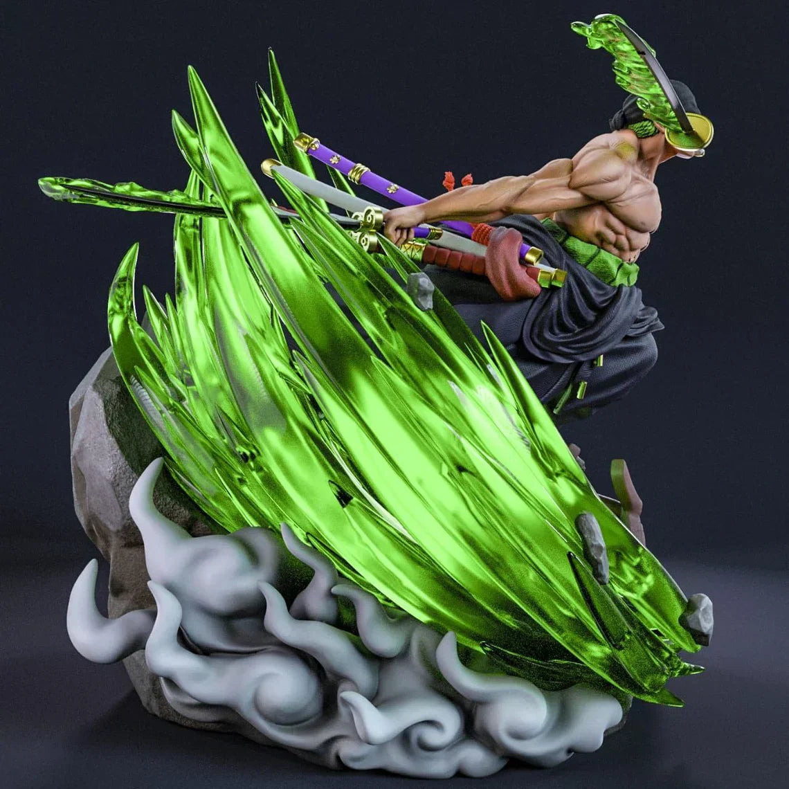 Figurine One Piece - Roronoa Zoro – Le Maître des Trois Sabres en Pleine Action !