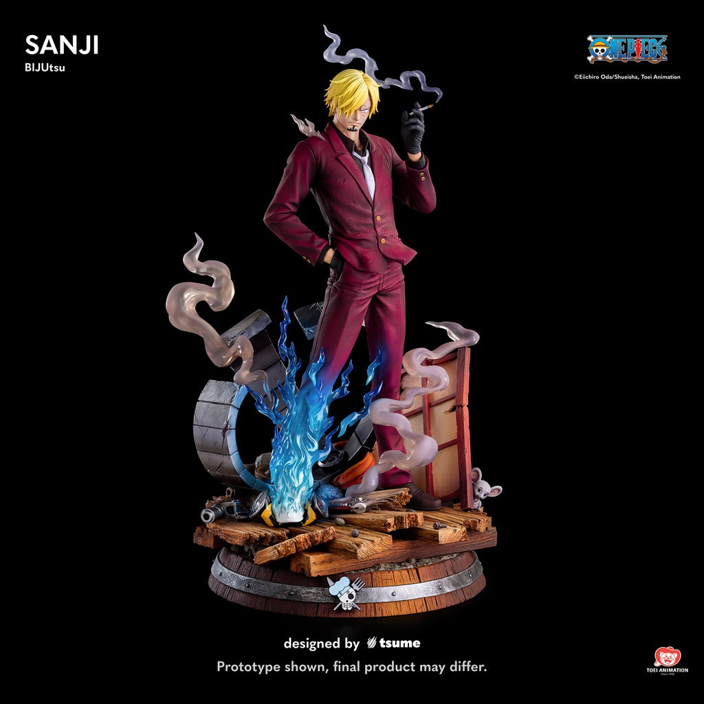 Figurine One Piece - Statue Sanji Ifrit Jambe de Feu – Édition Onigashima