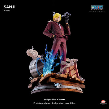 Figurine One Piece - Statue Sanji Ifrit Jambe de Feu – Édition Onigashima