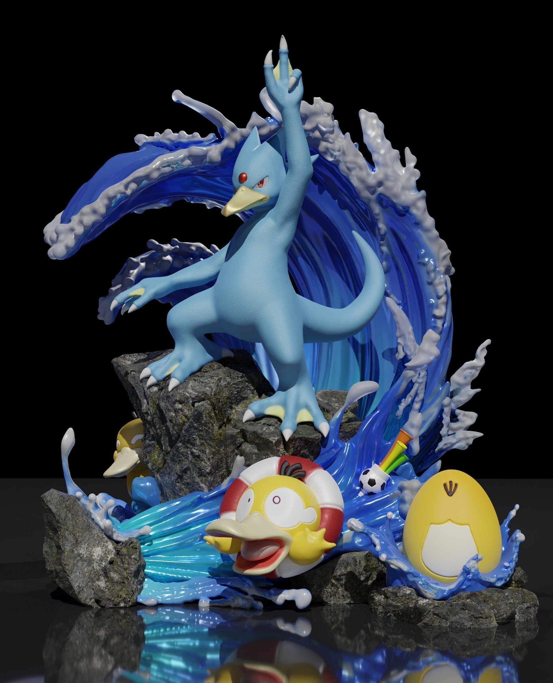 Figurine Pokémon - Akwakwak évolution - Anime Town