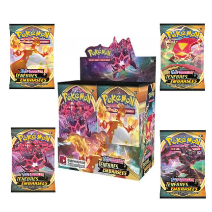 Jeu de cartes Pokémon - Pack 36 Boosters Ténèbres Embrasées (scellé)