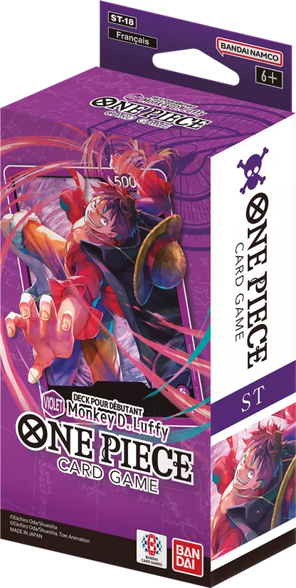 Jeu de cartes One Piece - Deck Débutant (français) 6 Variantes