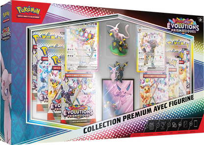 Jeu de cartes Pokémon - [SCELLE] collection premium EV 8.5 avec figurine évolution prismatique