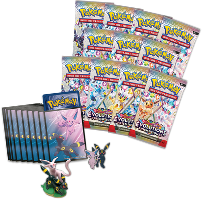 Jeu de cartes Pokémon - [SCELLE] collection premium EV 8.5 avec figurine évolution prismatique