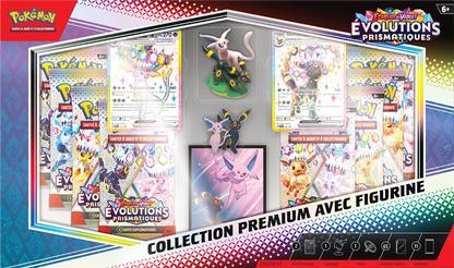 Jeu de cartes Pokémon - [SCELLE] collection premium EV 8.5 avec figurine évolution prismatique