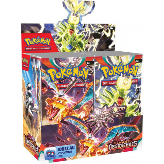 Jeu de cartes Pokémon - Boîte 36 boosters OBF : Ecarlate et Violet 03 - Flammes Obsidiennes (scellé)