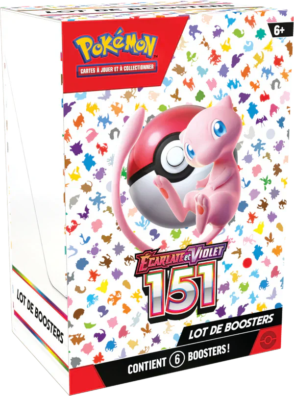 Jeu de cartes Pokémon - Bundle 6 boosters EV3.5 - Écarlate et Violet : 151 (scellé)