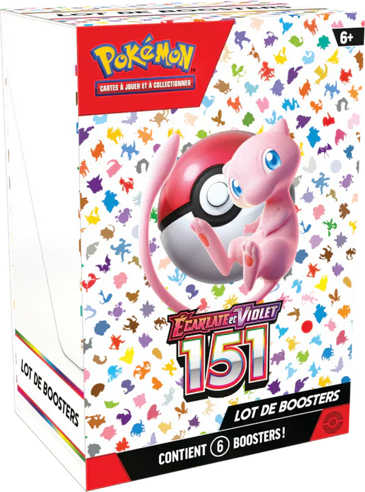 Jeu de cartes Pokémon - Bundle 6 boosters EV3.5 - Écarlate et Violet : 151 (scellé)