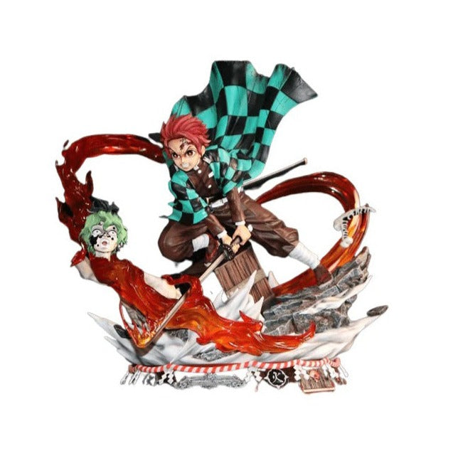 Figurine Demon Slayer - Tanjiro vs Gyutaro - Anime Town