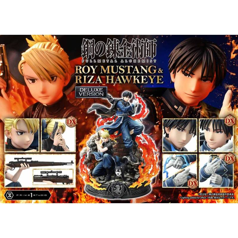 Figurine Fullmetal Alchemist - Roy Mustang & Riza Hawkeye Deluxe Bonus