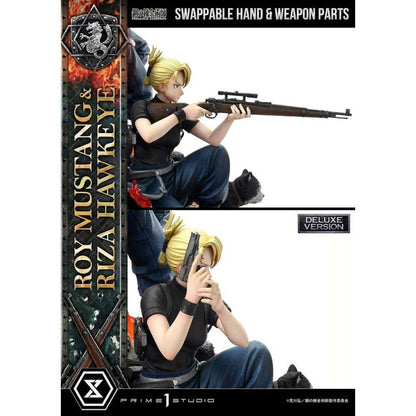 Figurine Fullmetal Alchemist - Roy Mustang & Riza Hawkeye Deluxe Bonus