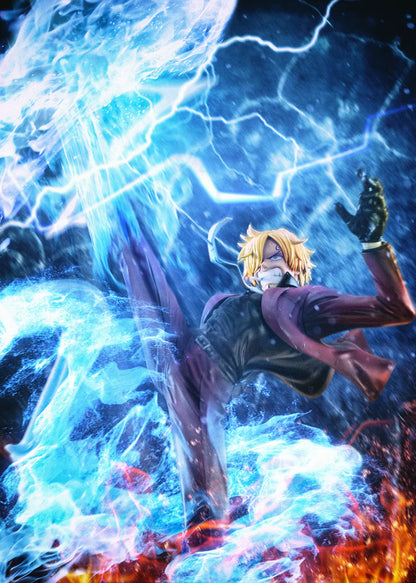 Figurine One Piece - Sanji Vinsmoke Ifrit Jambe