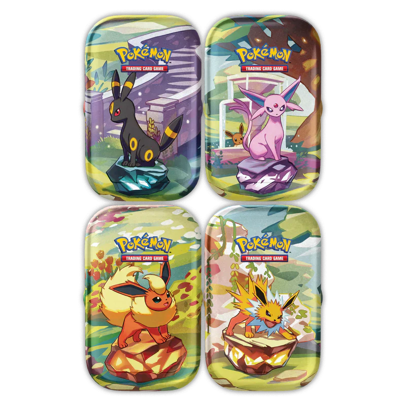 Jeu de cartes Pokémon - [SCELLE] Lot de 4 Mini Tins Evolutions Prismatiques [FR]