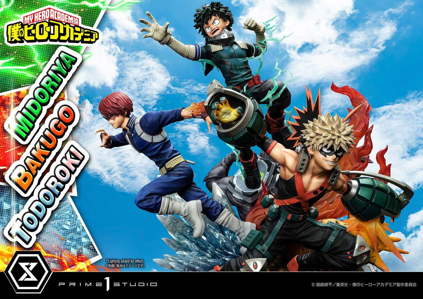 Figurine My Hero Academia - Midoriya & Bakugo & Todoroki