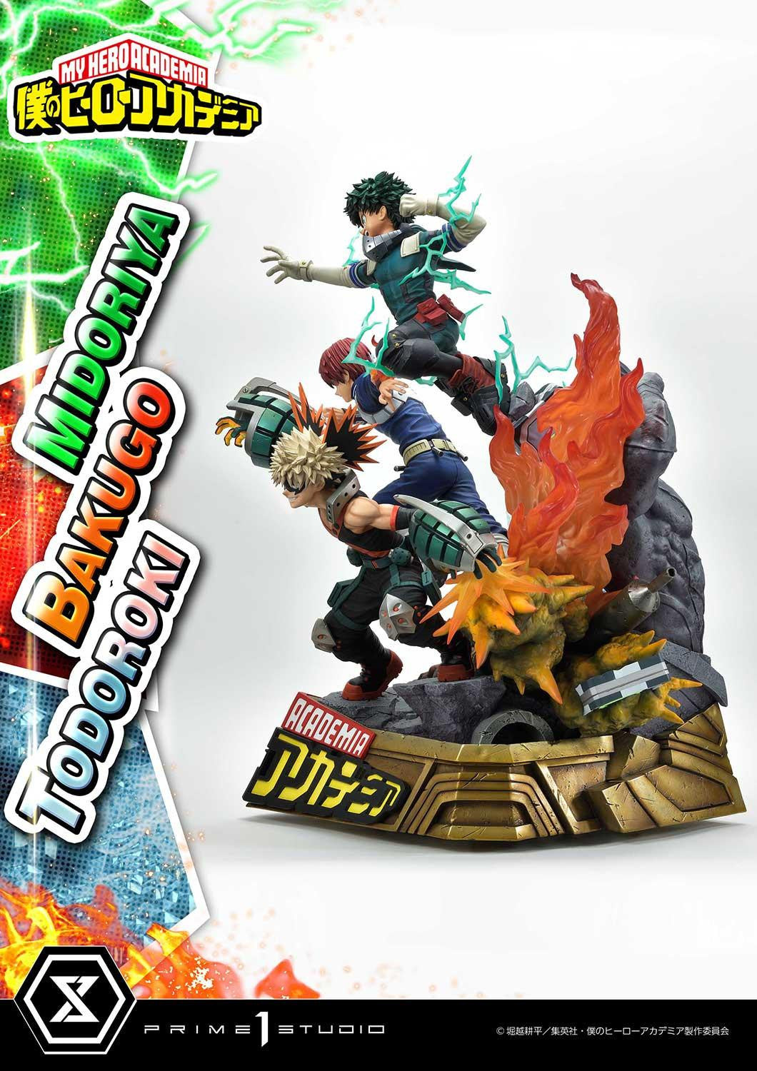 Figurine My Hero Academia - Midoriya & Bakugo & Todoroki