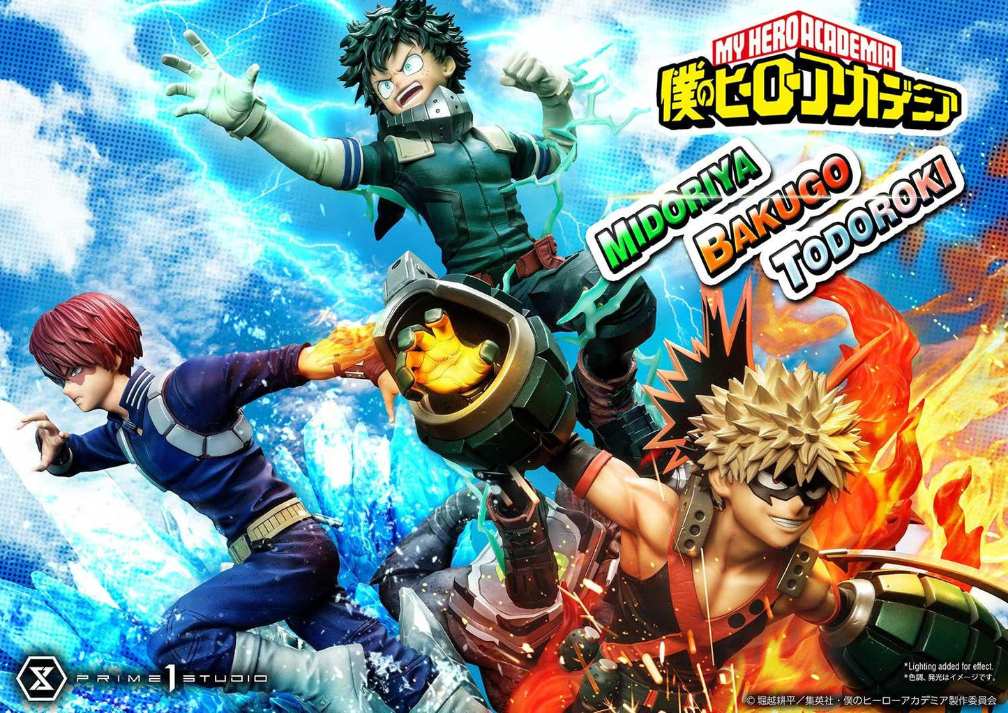 Figurine My Hero Academia - Midoriya & Bakugo & Todoroki