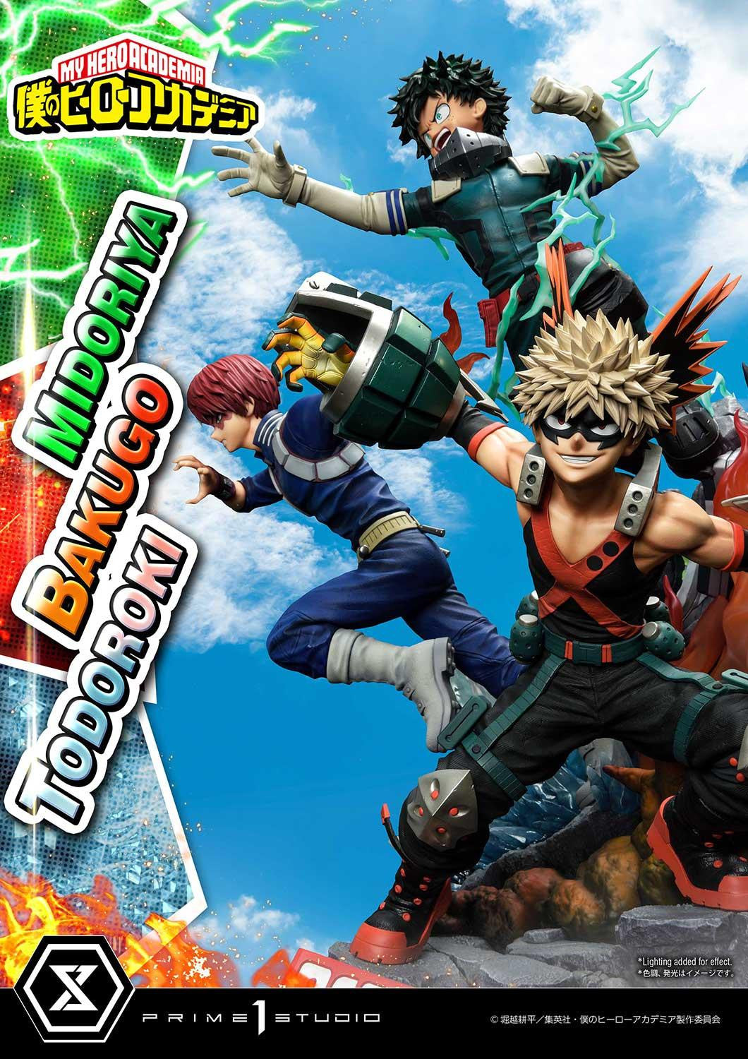 Figurine My Hero Academia - Midoriya & Bakugo & Todoroki